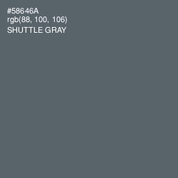 #58646A - Shuttle Gray Color Image